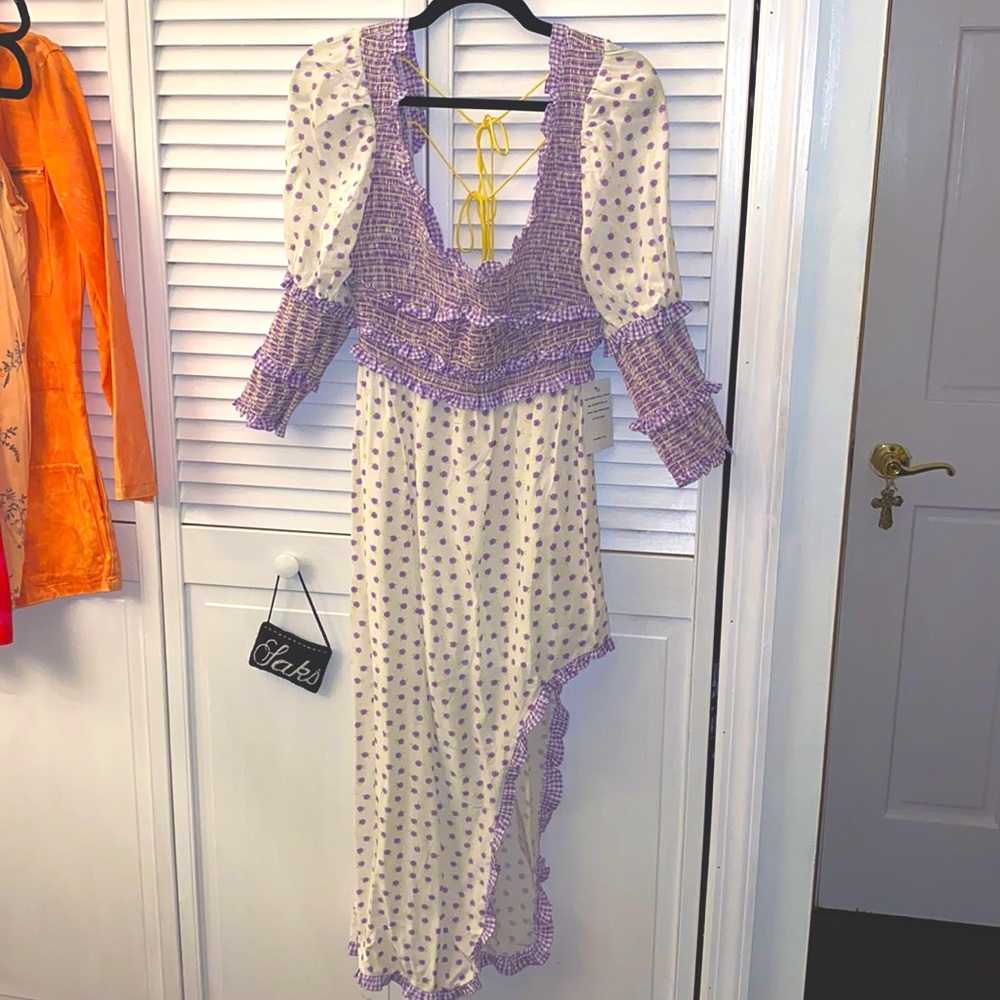 For Love and Lemons Purple Floral Dress